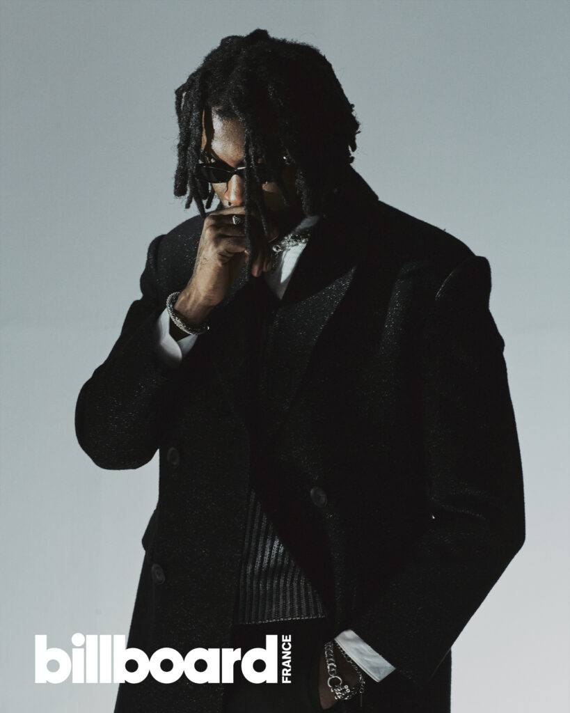 Damso lors de son shooting pour la couverture de Billboard France.