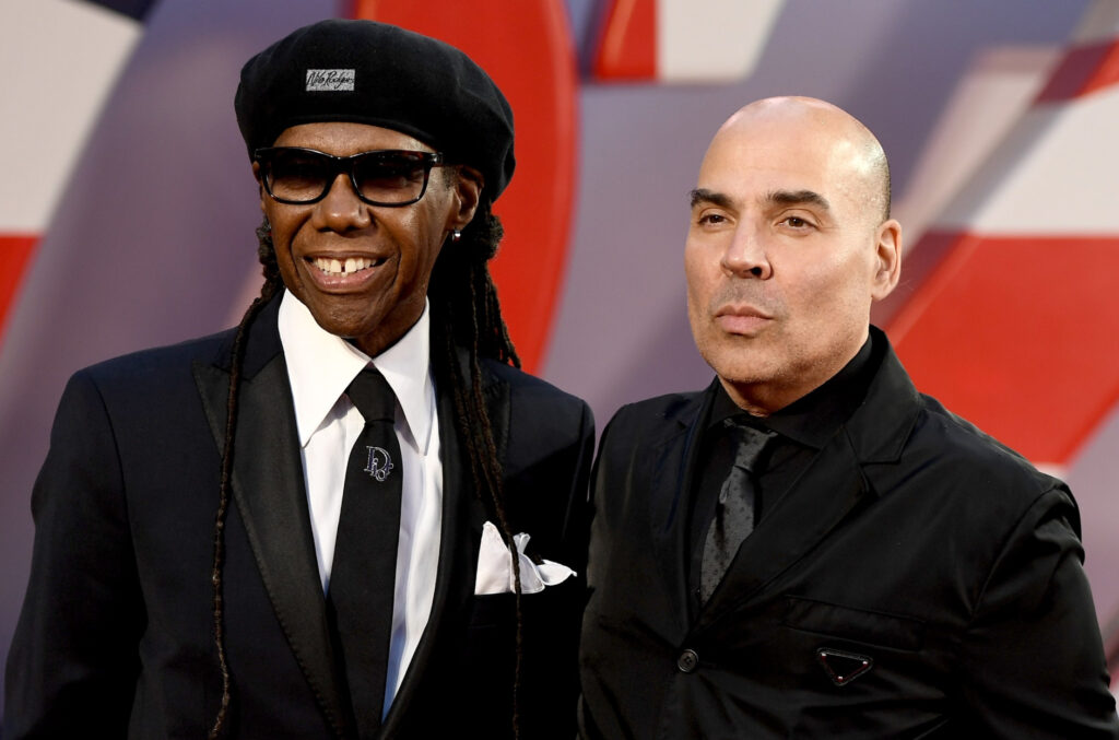 Photo de Nile Rodgers et Merck Mercuriadis, fondateur d'Hipgnosis.